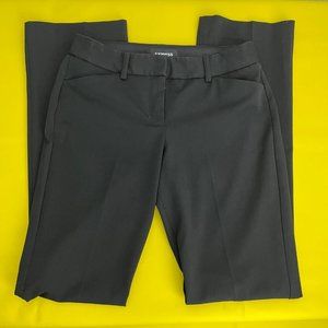 Express Editor Barely Boot Low Rise Pant, Supersoft Twill, Black, Size 2R
